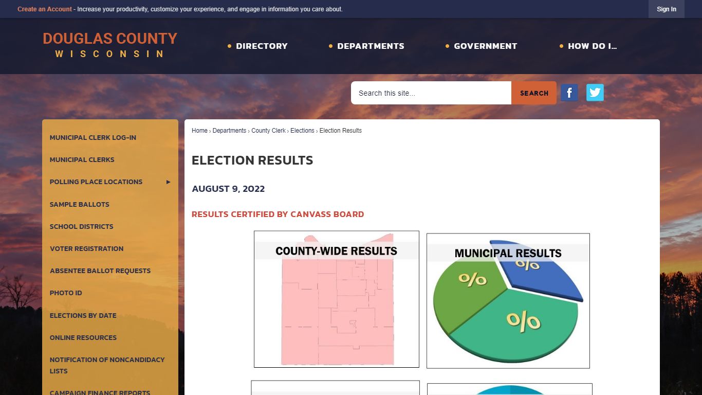 August 9, 2022 Election Results | Douglas County, WI - Official Website